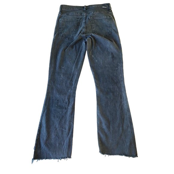Mother Jeans Size 24 The Insider Crop Step Fray Raw Hem Purposely Faded Grunge - Picture 2 of 13
